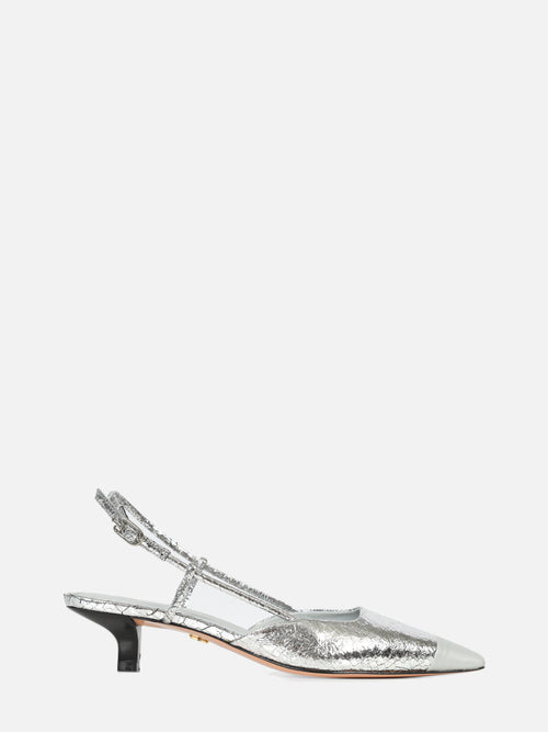 SCARPIN DUO CRAQUELE PRATA