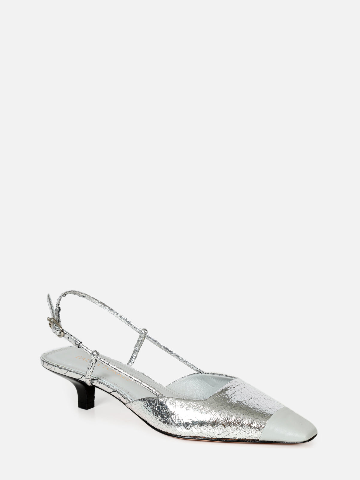 SCARPIN DUO CRAQUELE PRATA