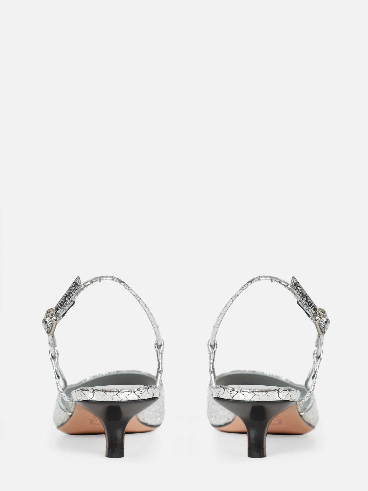 SCARPIN DUO CRAQUELE PRATA