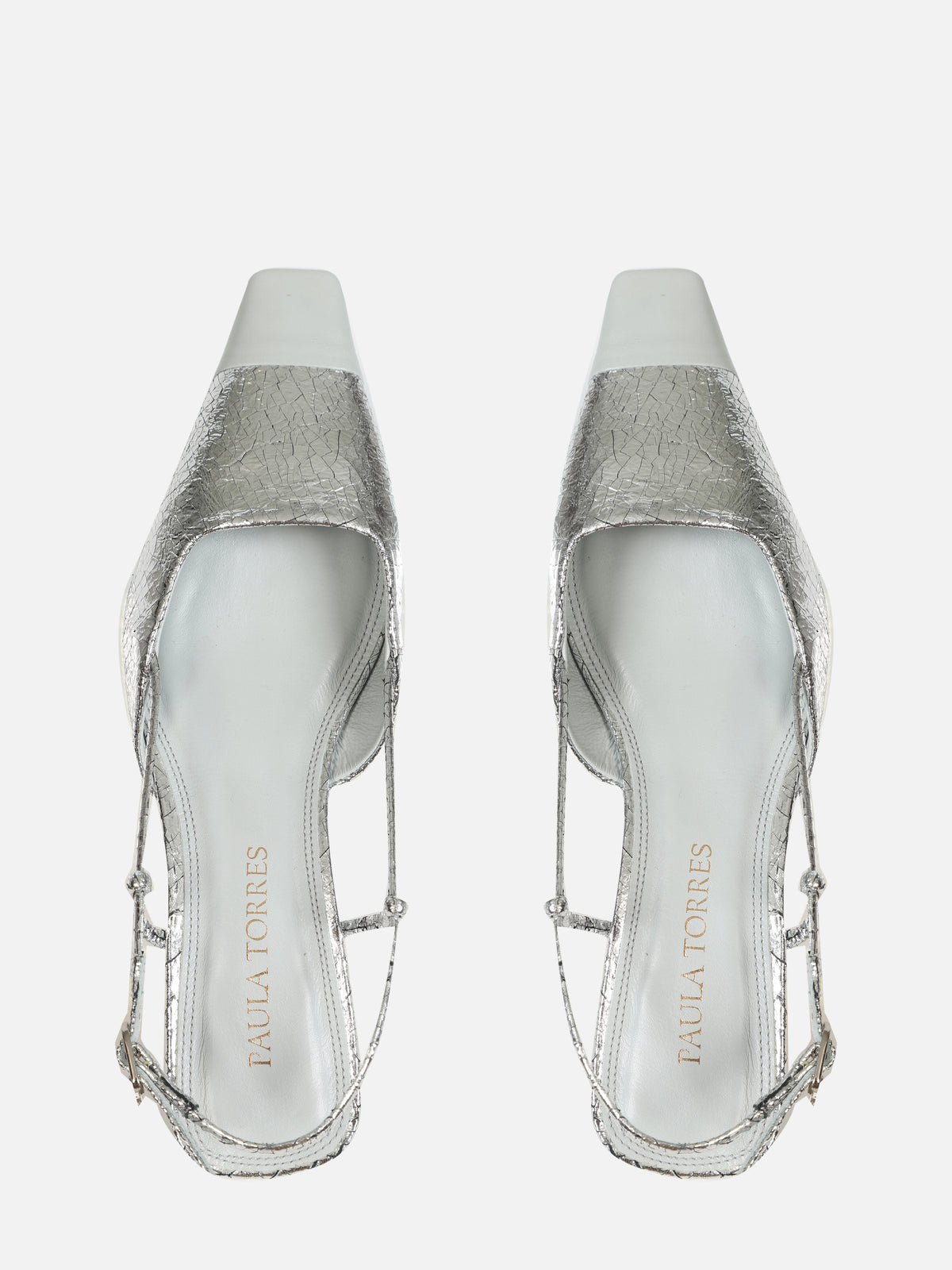 SCARPIN DUO CRAQUELE PRATA