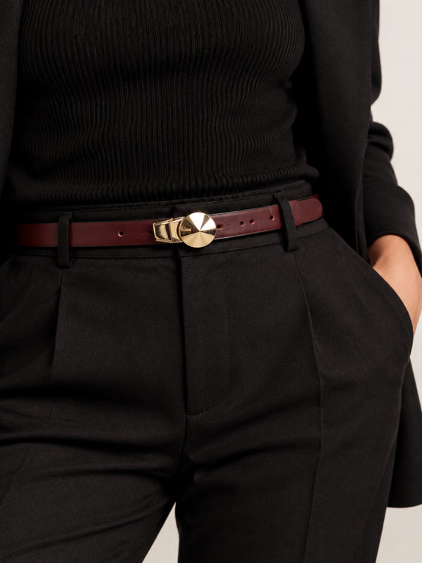 CINTO GEORGIA BURGUNDY E PRETO