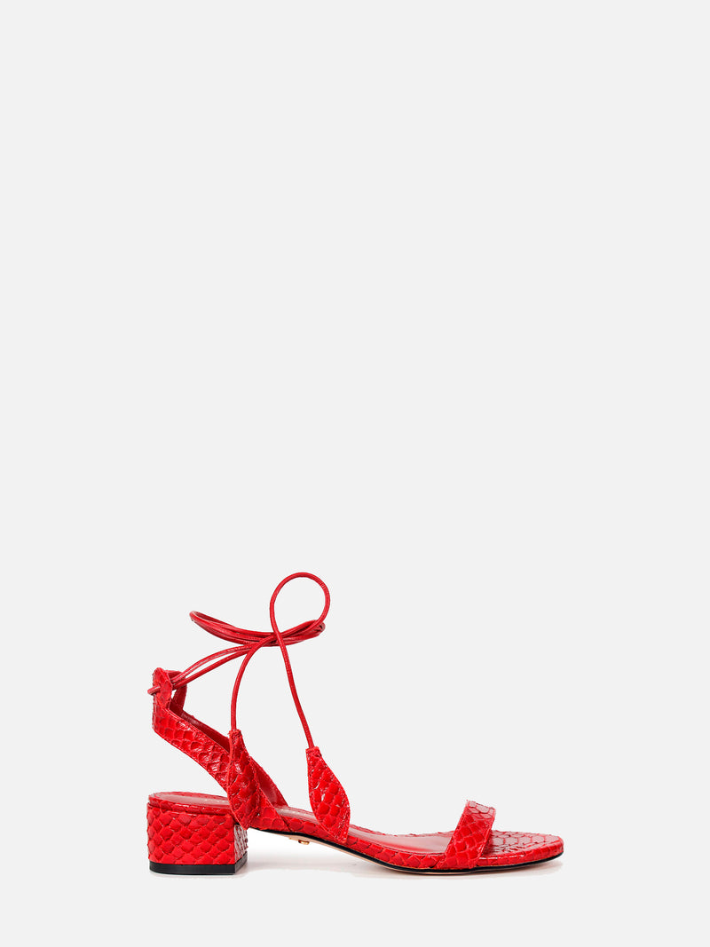 SANDÁLIA PAULA BAIXO VERMELHO